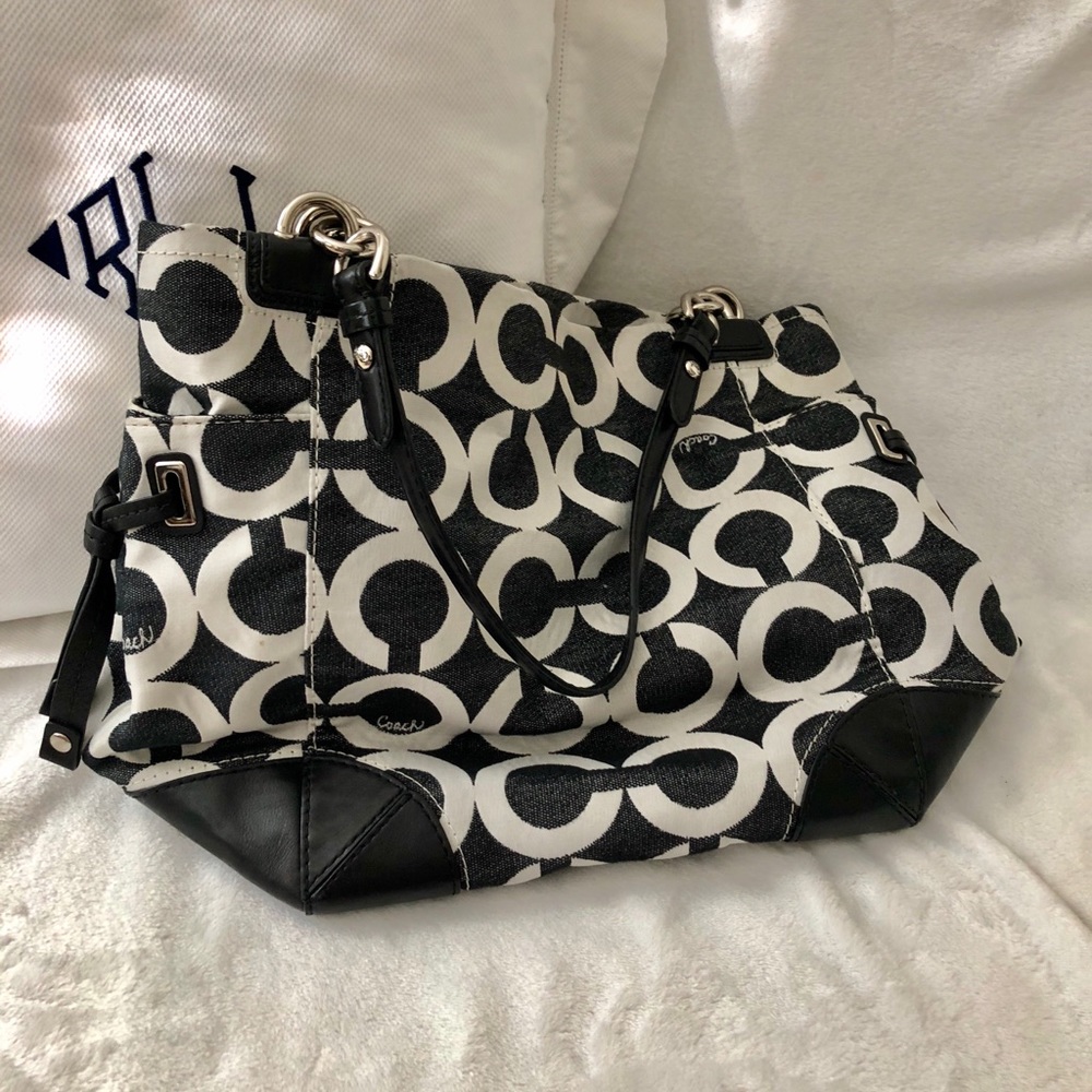 COACH BAG...stain on inside bottom...see picture